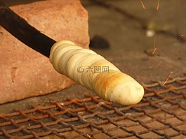 面包,火,烘烤