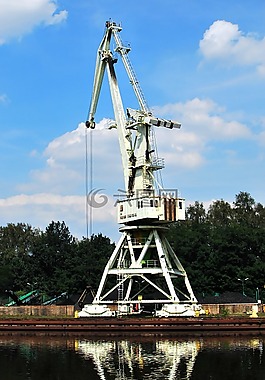 機,工業(yè),起重機