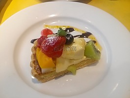 新鲜水果挞,蛋糕,可爱