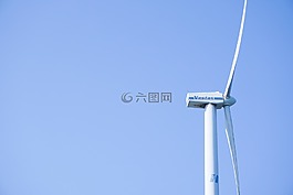 风车,天空,清新