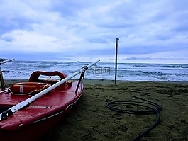 海,冬天,天空