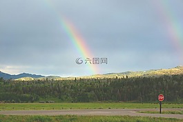 彩虹,兩,雙彩虹