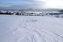 雪,景觀,自然