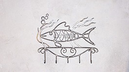 魚,衣架,鍛造