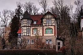 桁架,老,fachwerkhaus