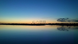 景觀,河,阿根廷