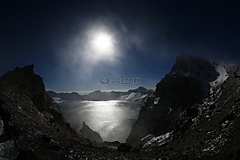 全景,山,自然