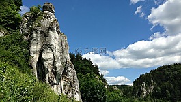汝拉 krakowsko 琴,景观,岩
