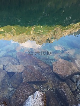 反思,巖,山