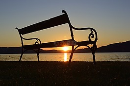 日出,湖,morgenstimmung