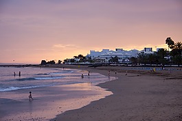 海滩,大西洋,波
