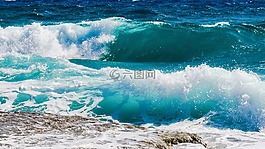 波,砸,泡沫