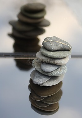 石頭,平衡,冥想