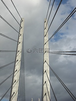 橋,天空,丹麥