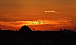 日落,落山的太陽(yáng),windr?der