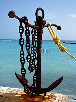 錨,海,海洋