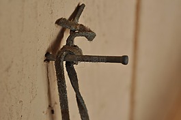 釘,皮革,墻
