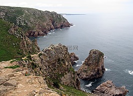 葡萄牙,懸崖,巖