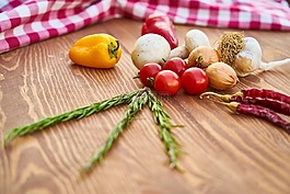蔬菜,辣椒,蘑菇