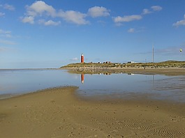 燈塔,海灘,海