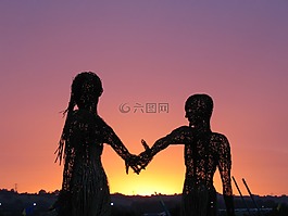 女孩,男孩,男子