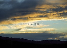 晚上,天空,云