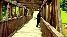 公園,看看,男子