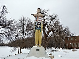 美洲原住民,印度,雕像