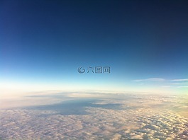 云,天空藍,himmel