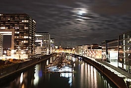 科隆,rheinauhafen,夜