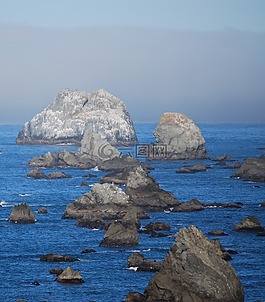 海洋,巖,藍色