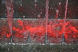 水,噴泉,照明