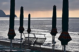 海滩,海,日光躺椅