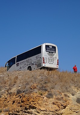 礁,公共汽車,地中海