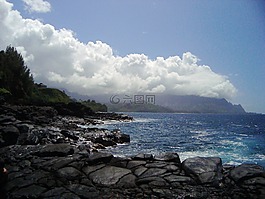 夏威夷,海洋,云