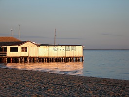 海,景觀,海灘