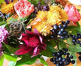 花束,束鮮花,混合的花