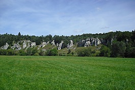 懸崖,altmühltal 自然公園,十二使徒