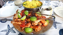 印度,餐,食品