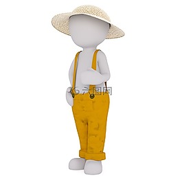 男性,3d模型,孤立