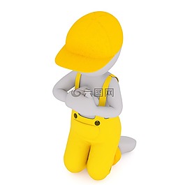 男性,3d模型,孤立