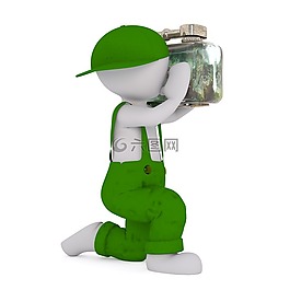 男性,3d模型,孤立