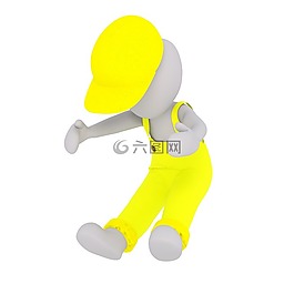男性,3d模型,孤立