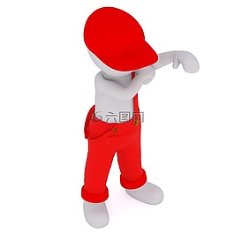 男性,3d模型,孤立