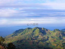 印度尼西亞,山,景觀