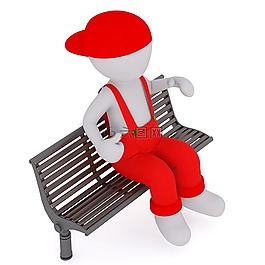 男性,3d模型,孤立