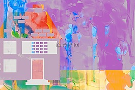 水彩,畫,漆