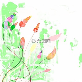 水彩,畫,漆