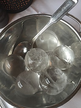 icecubes,碗,冰