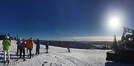 激流回旋,滑雪,冬天